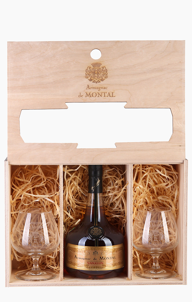 Подарочный набор Арманьяк де Монталь Арманьяк Наполеон / Gift set Armagnac de Montal Armagnac Napoleon